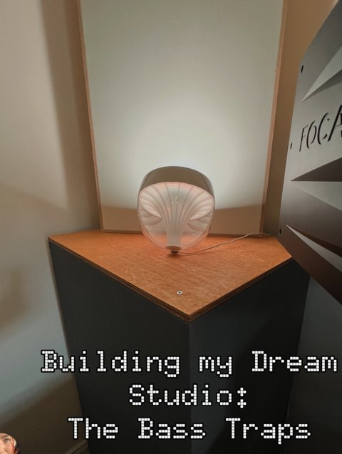 Handbuilt bass trap acoustic panels